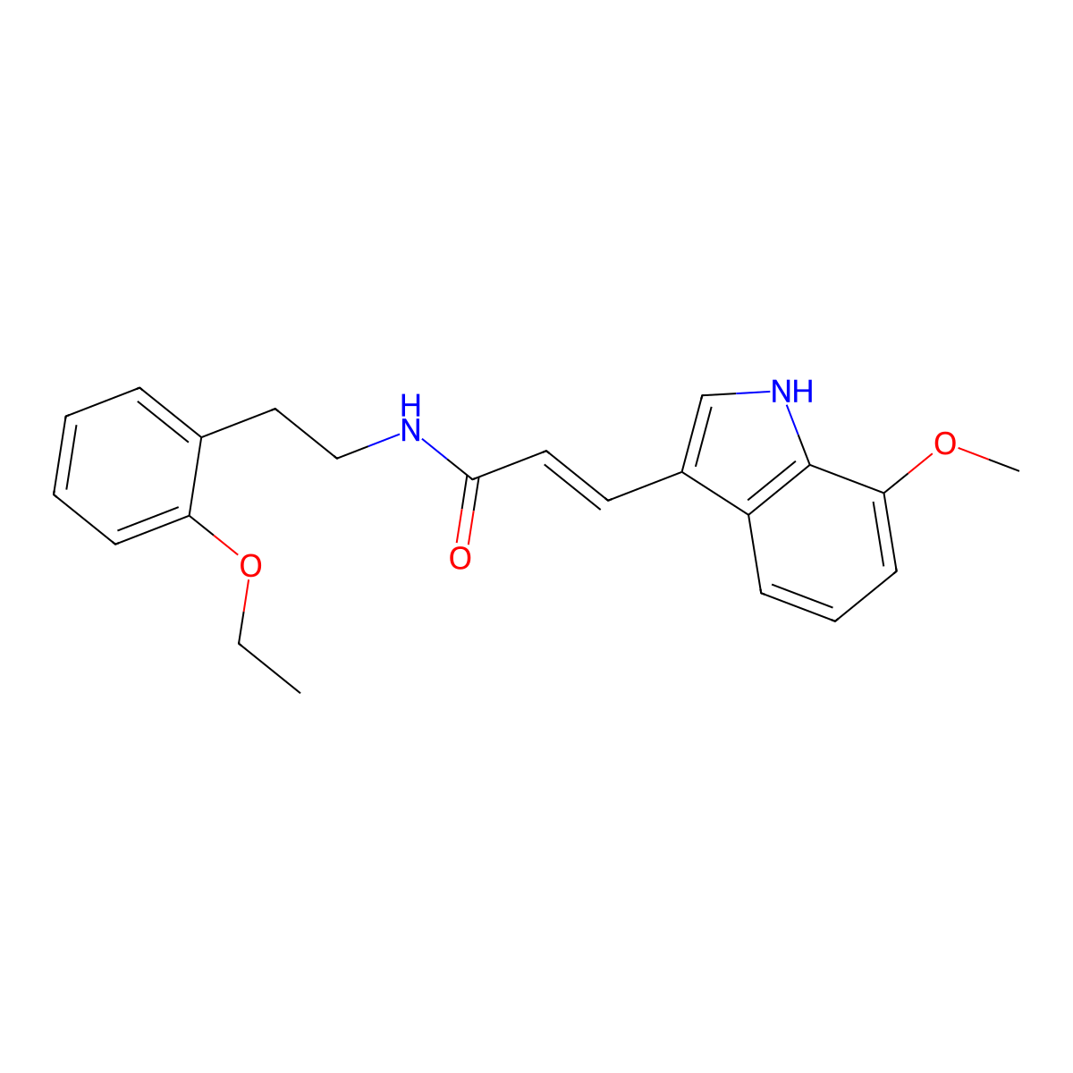 (E)-N-[2-(2-Ethoxyphenyl)ethyl]-3-(7-methoxy-1H-indol-3-yl)prop-2-enamide molecular structure, CAS 2234281-75-3