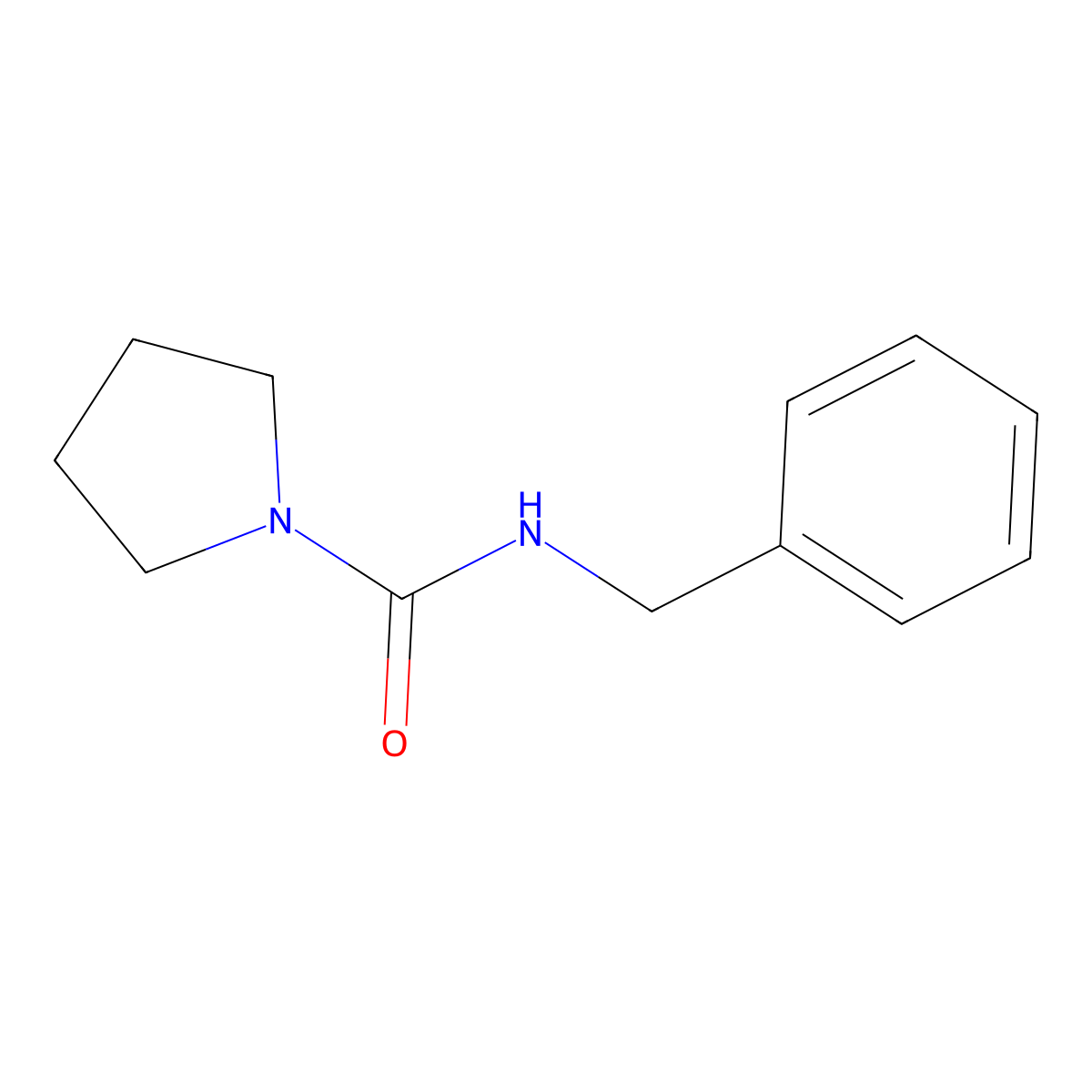 N-benzylpyrrolidine-1-carboxamide molecular structure, CAS 223432-83-5