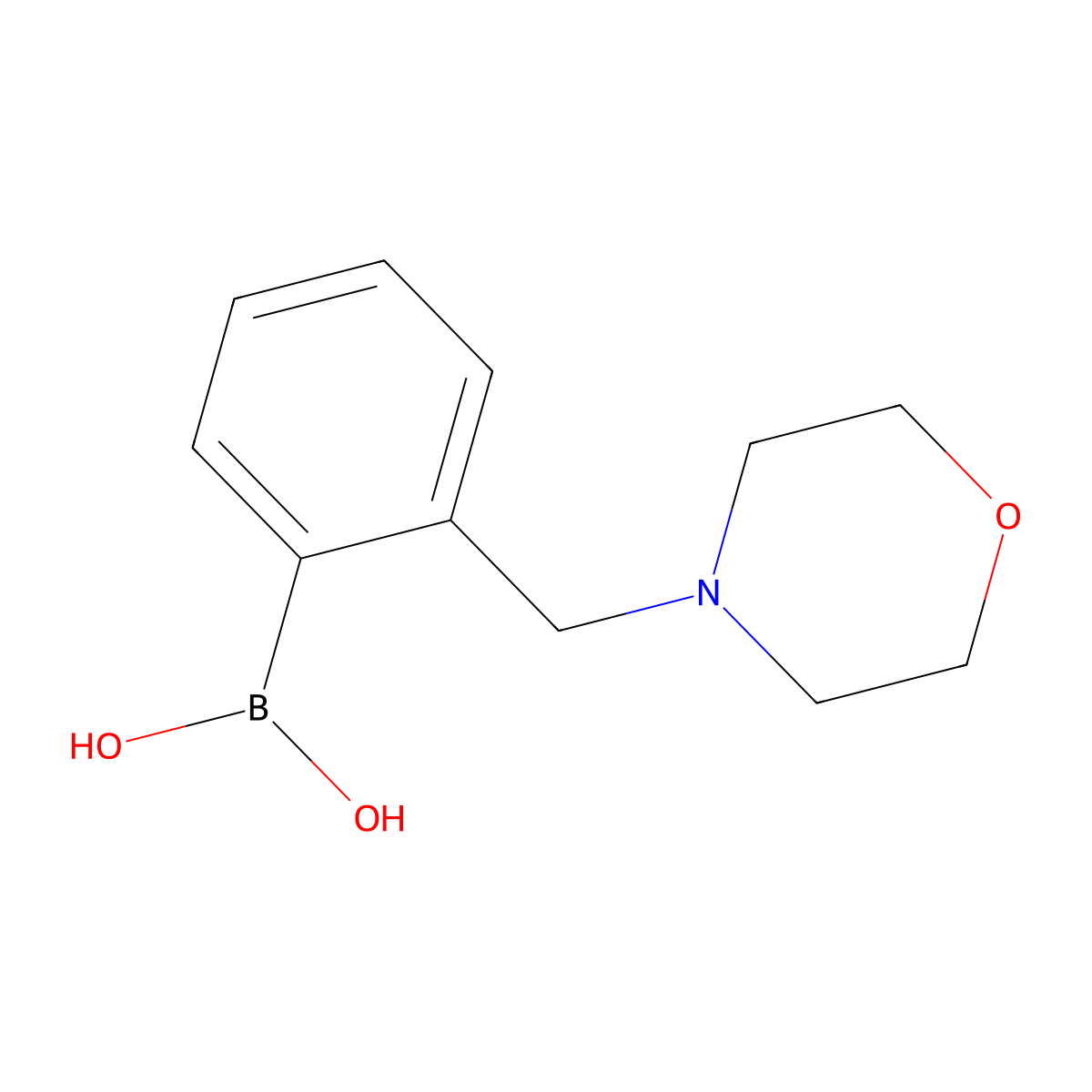 2-(Morpholin-4-ylmethyl)benzeneboronic acid molecular structure, CAS 223433-45-2