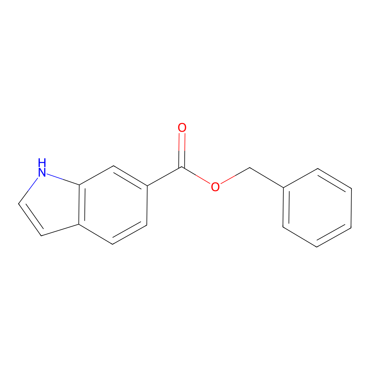 benzyl 1H-indole-6-carboxylate molecular structure, CAS 223438-52-6