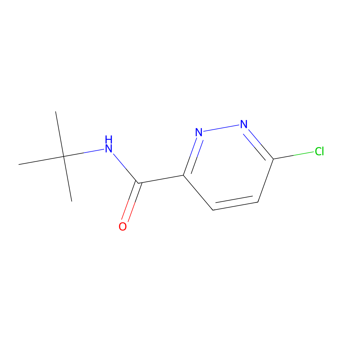 N-tert-butyl-6-chloropyridazine-3-carboxamide molecular structure, CAS 223444-85-7