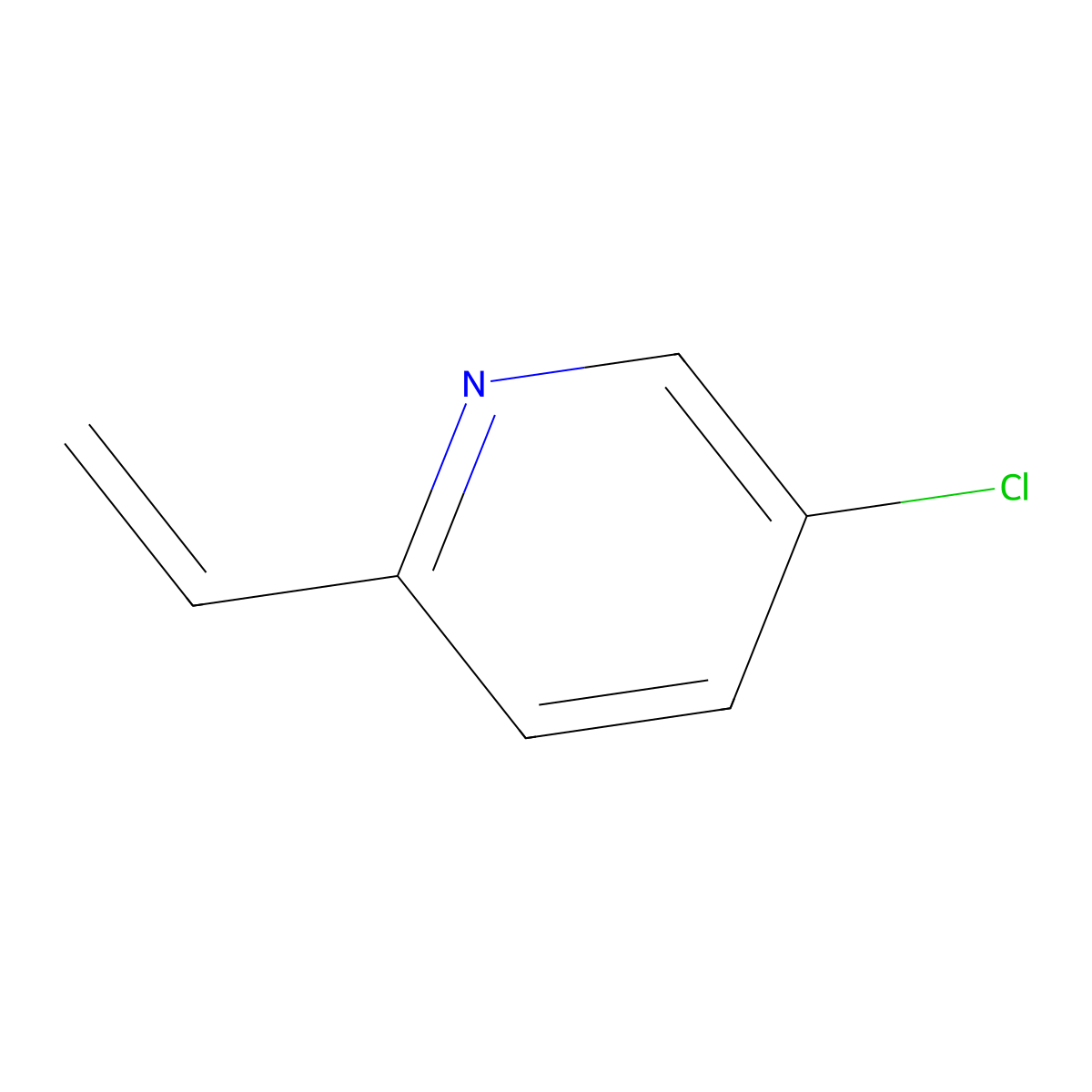 5-Chloro-2-ethenylpyridine molecular structure, CAS 223445-06-5