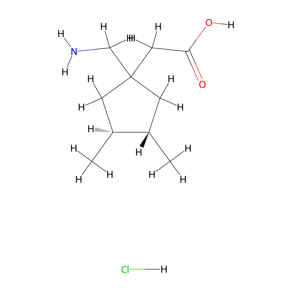 Atagabalin HCl molecular structure, CAS 223445-67-8