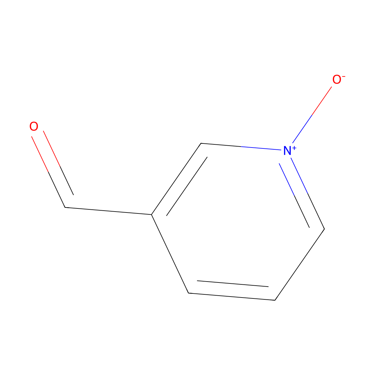 3-Pyridinecarboxaldehyde, 1-oxide molecular structure, CAS 22346-73-2