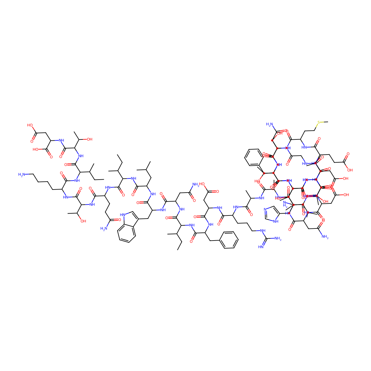 Glucagon-like peptide II molecular structure, CAS 223460-79-5