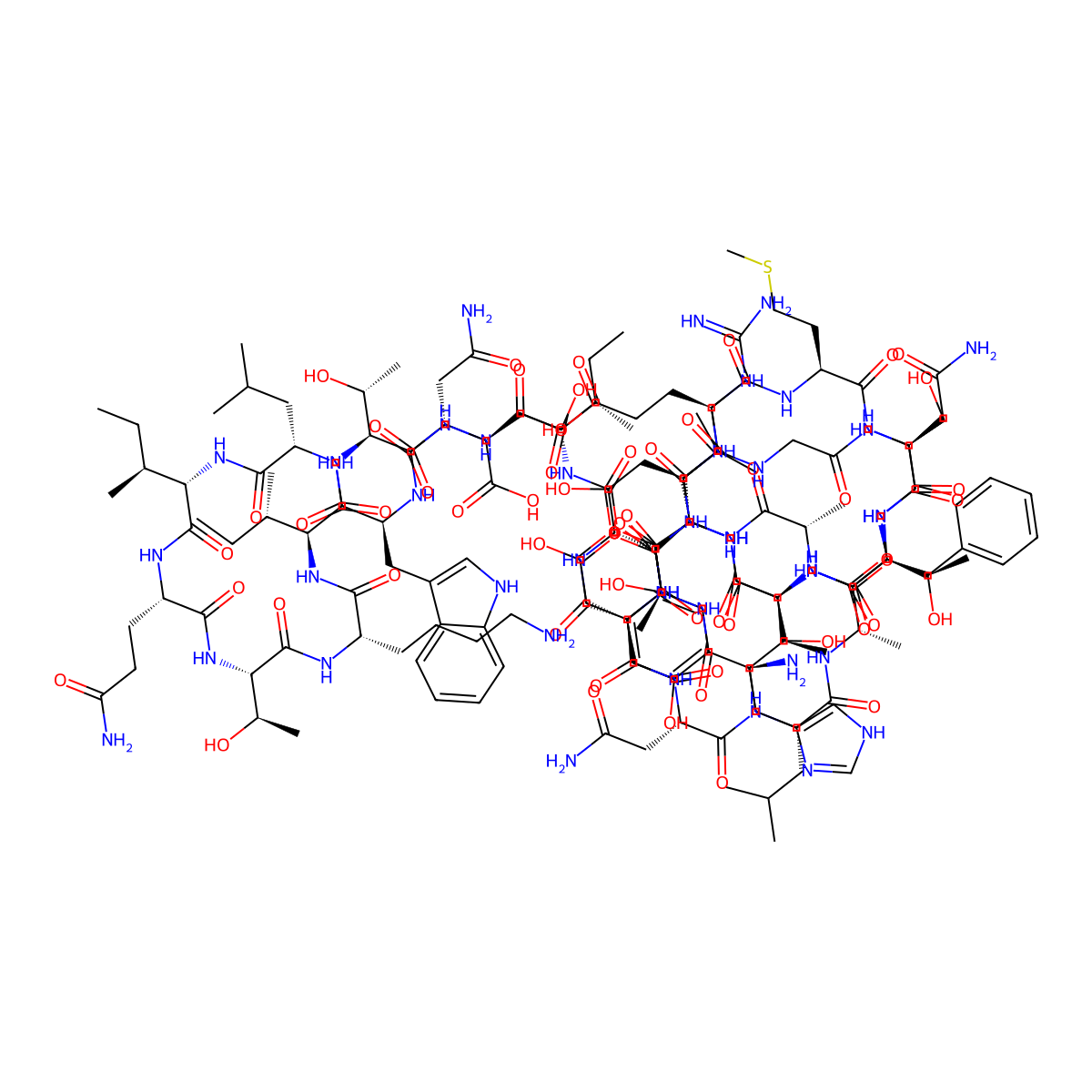 Glucagon-like peptide II molecular structure, CAS 223460-79-5