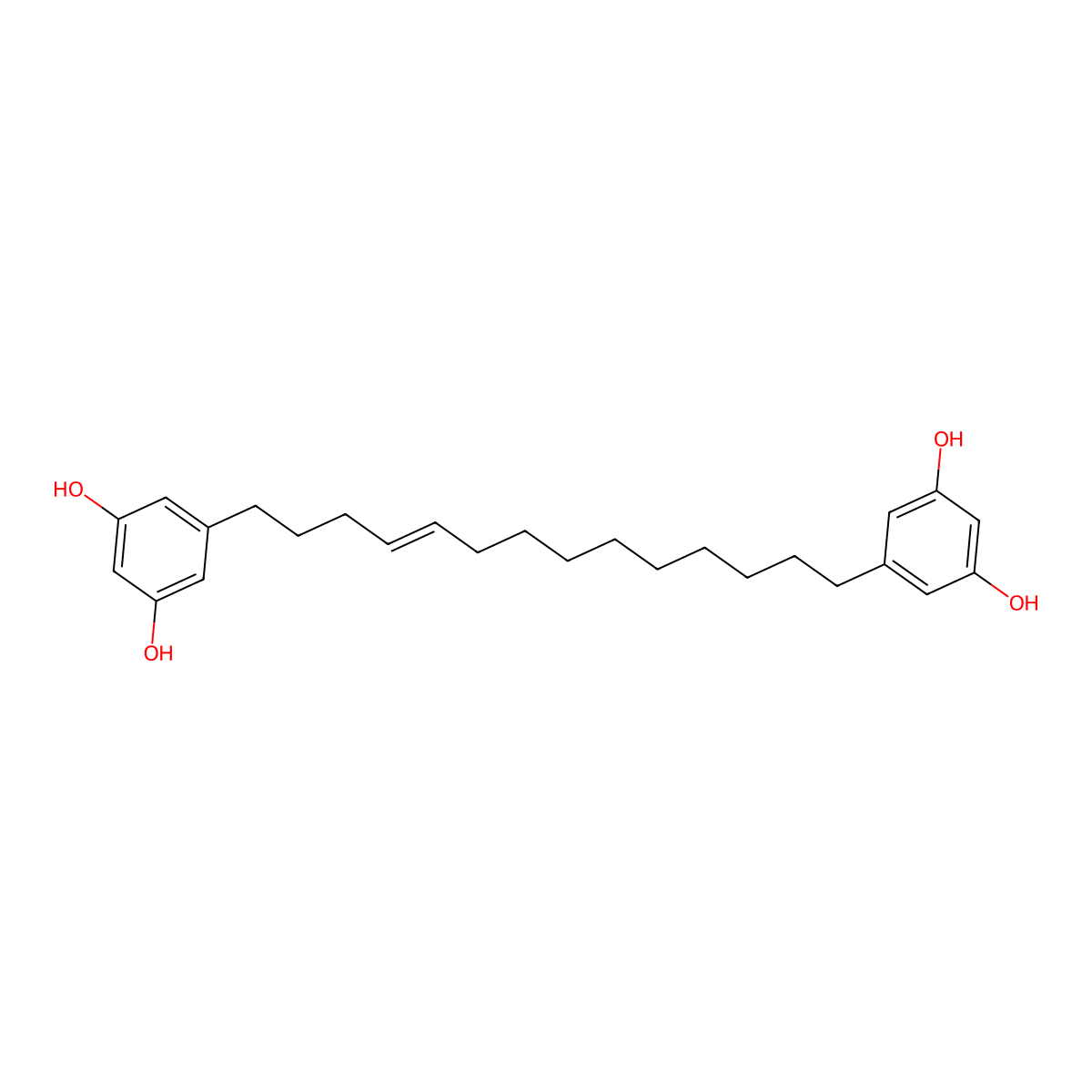 5-((Z)-14-(3,5-Dihydroxyphenyl)Tetradec-10-Enyl)Benzene-1,3-Diol molecular structure, CAS 223460-87-5