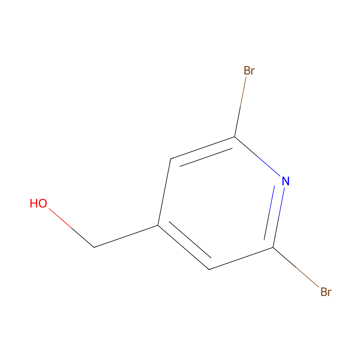 (2,6-Dibromopyridin-4-yl)methanol molecular structure, CAS 223463-02-3