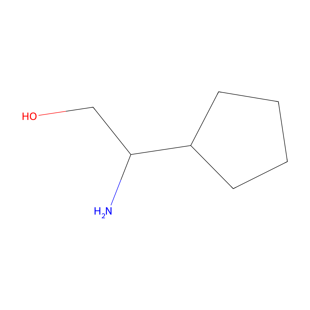 (R)-2-Amino-2-cyclopentylethanol molecular structure, CAS 223473-36-7