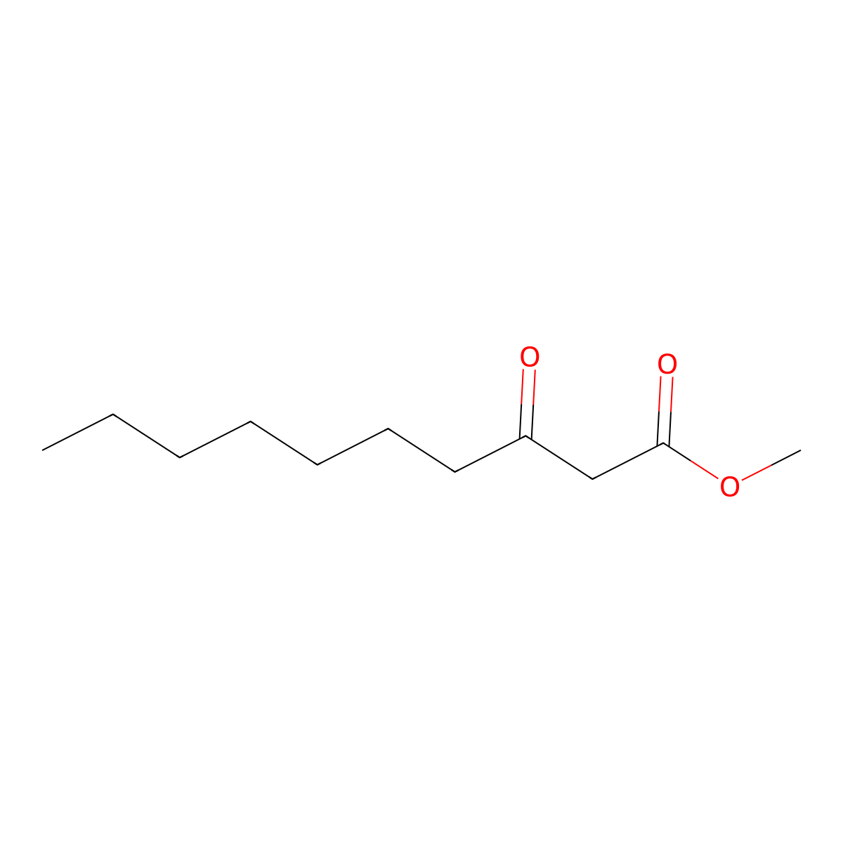 Decanoic acid, 3-oxo-, methyl ester molecular structure, CAS 22348-96-5