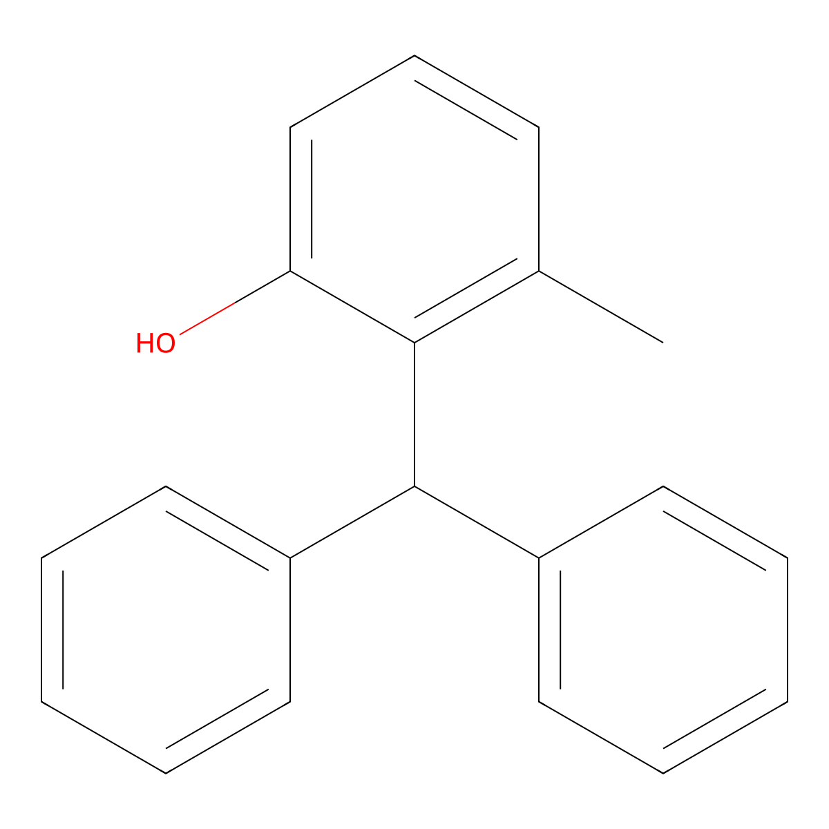 2-Benzhydryl-3-methylphenol molecular structure, CAS 2234872-71-8