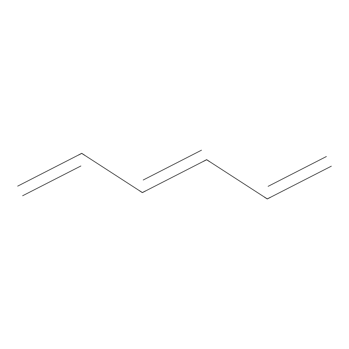 1,3,5-Hexatriene molecular structure, CAS 2235-12-3