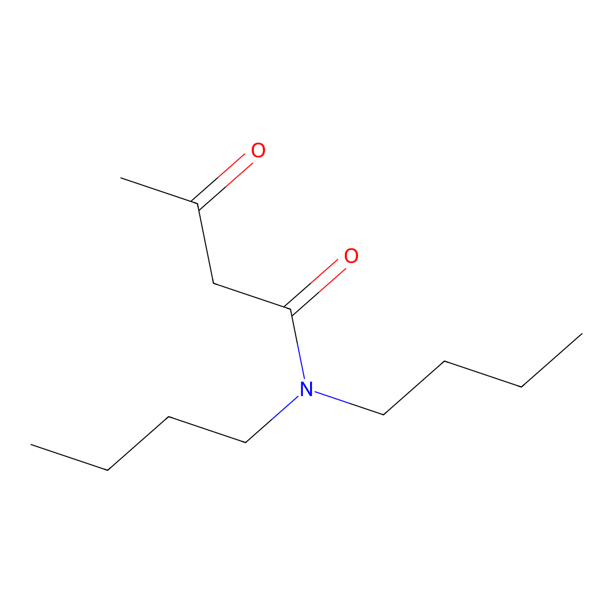 N,N-Dibutyl-3-oxobutanamide molecular structure, CAS 2235-47-4