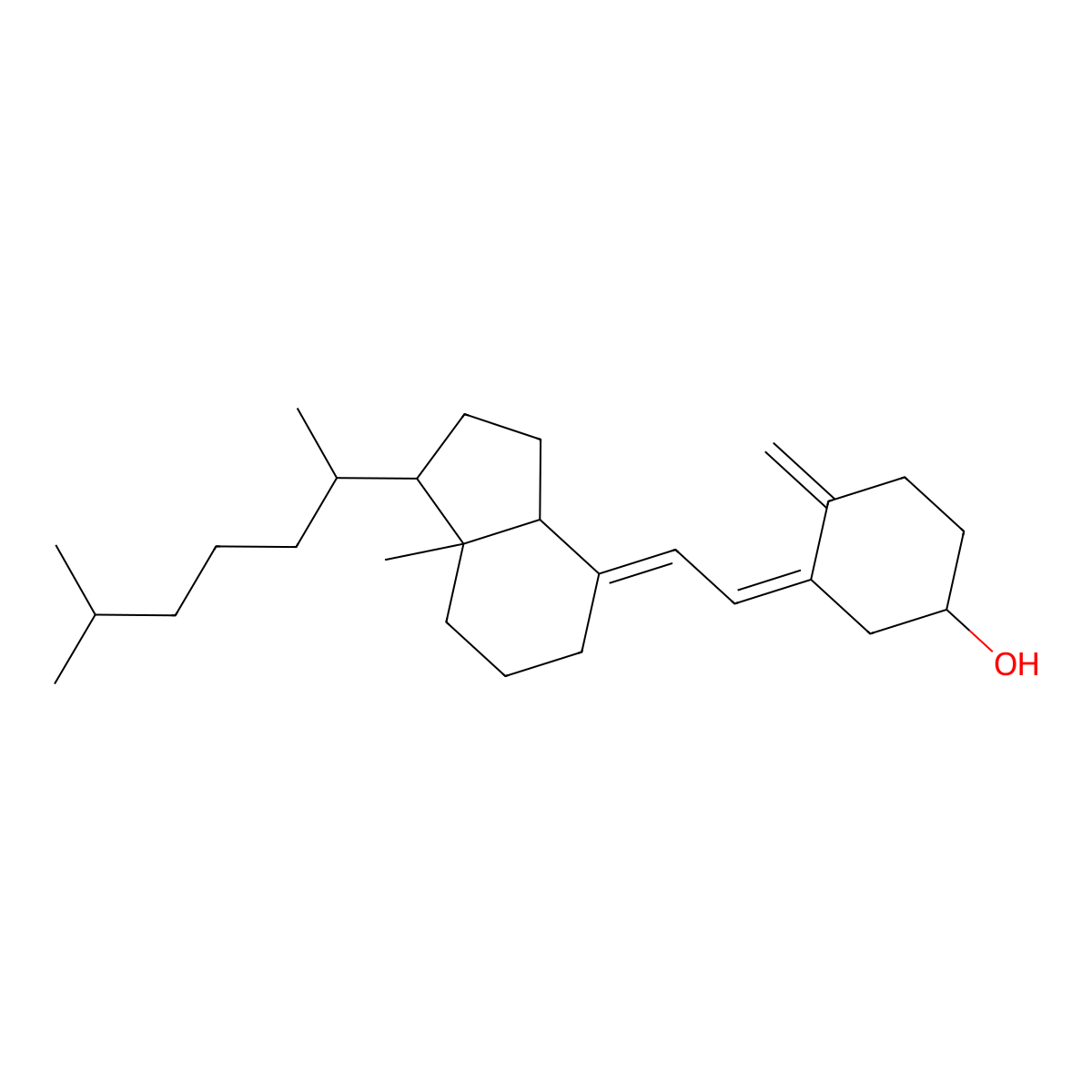 9,10-Secocholesta-5,7,10-trien-3-ol molecular structure, CAS 22350-41-0