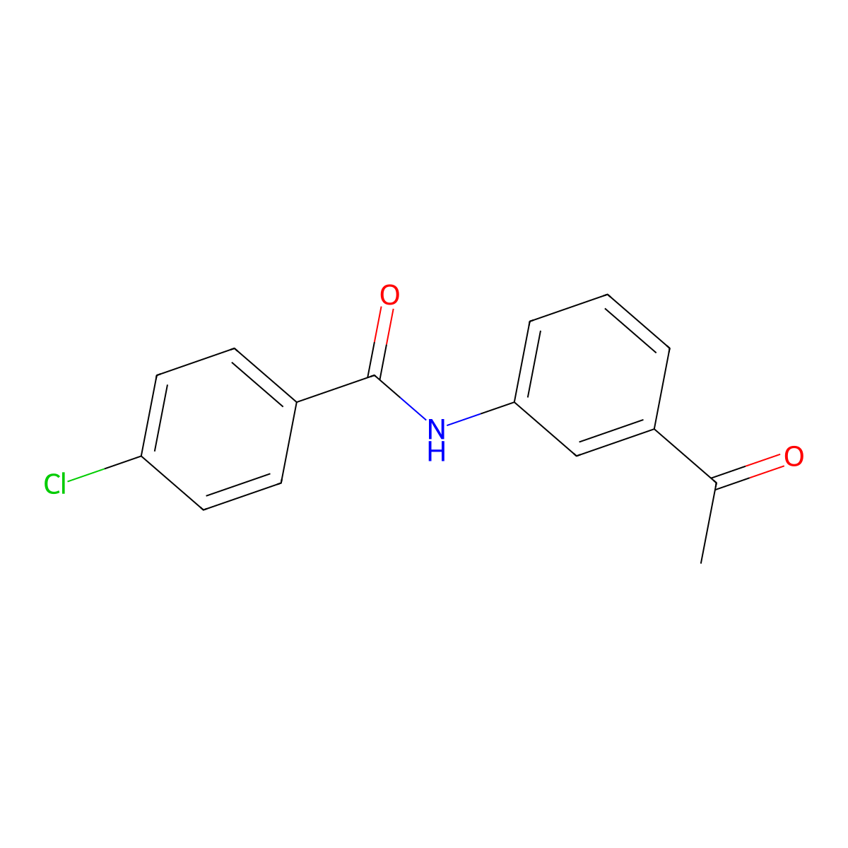 N-(3-acetylphenyl)-4-chlorobenzamide molecular structure, CAS 223500-13-8