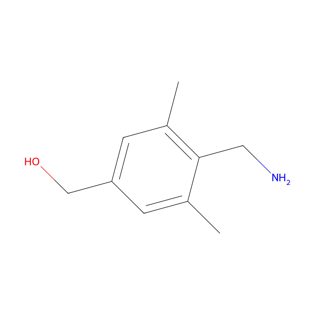 [4-(Aminomethyl)-3,5-dimethylphenyl]methanol molecular structure, CAS 223512-55-8