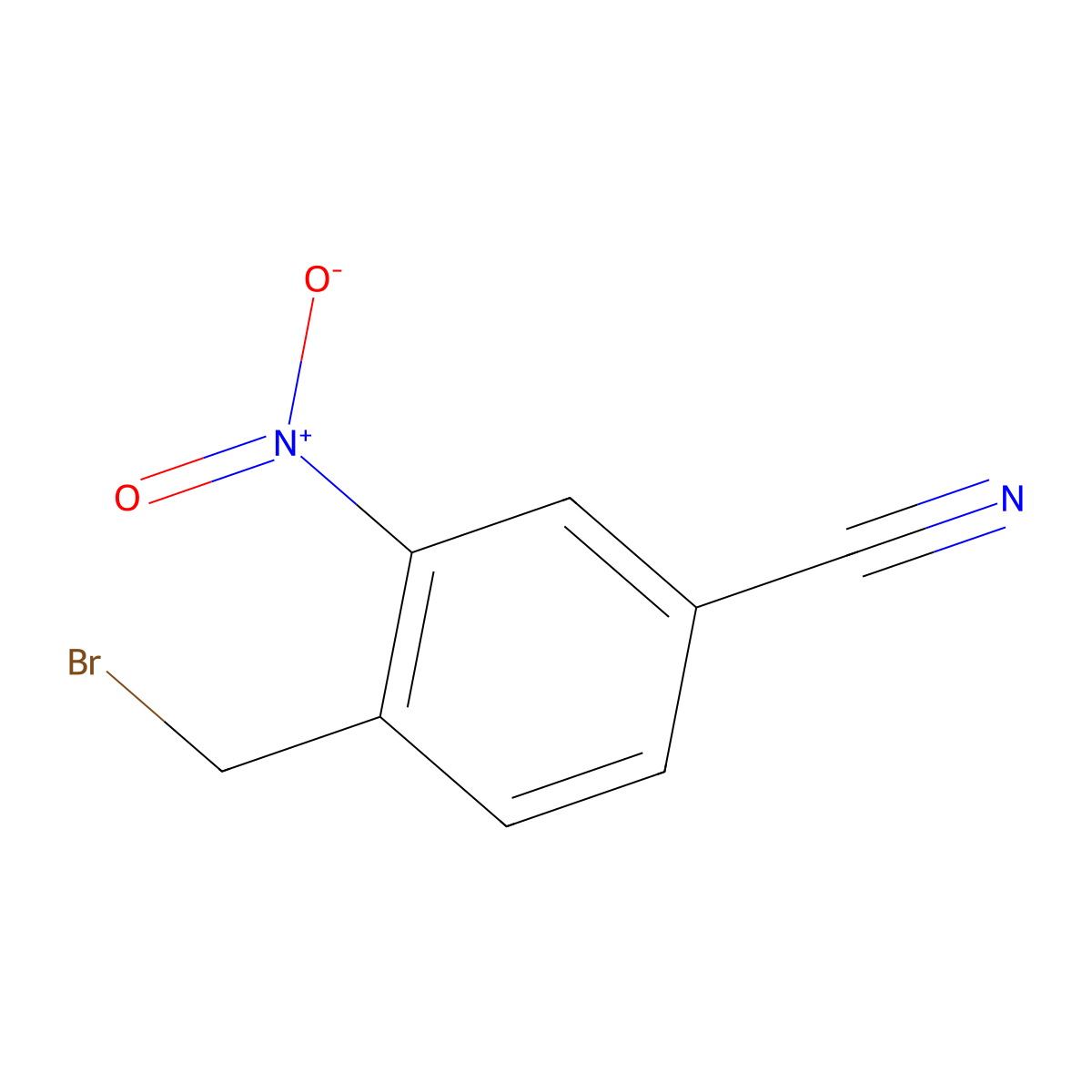 4-(Bromomethyl)-3-nitrobenzonitrile molecular structure, CAS 223512-70-7
