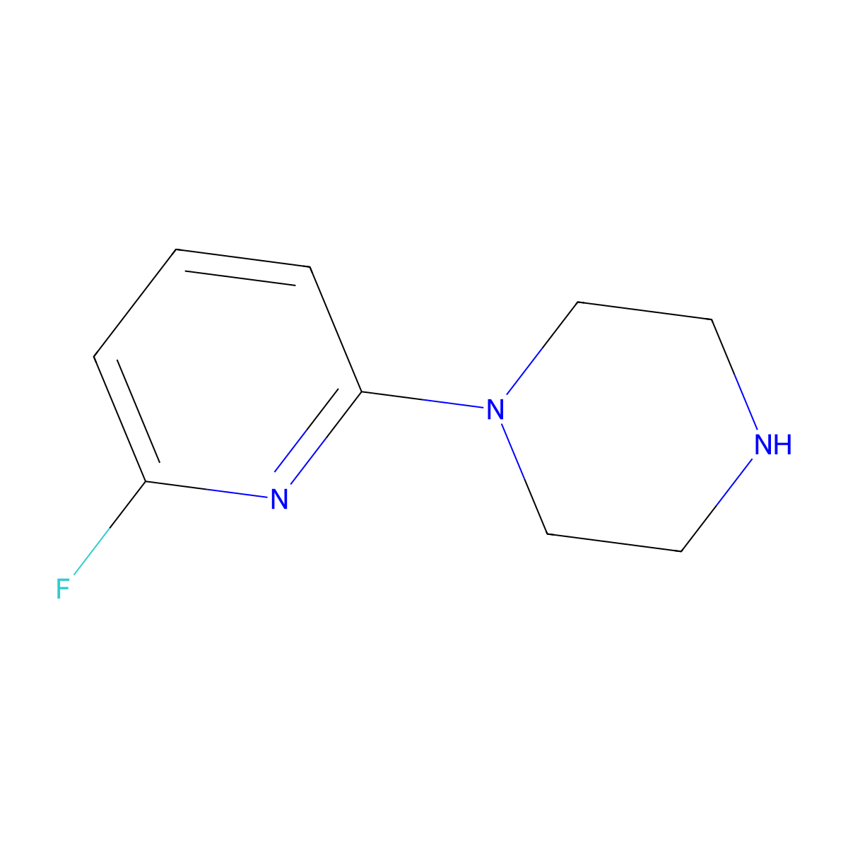 1-(6-Fluoropyridin-2-yl)piperazine molecular structure, CAS 223514-16-7