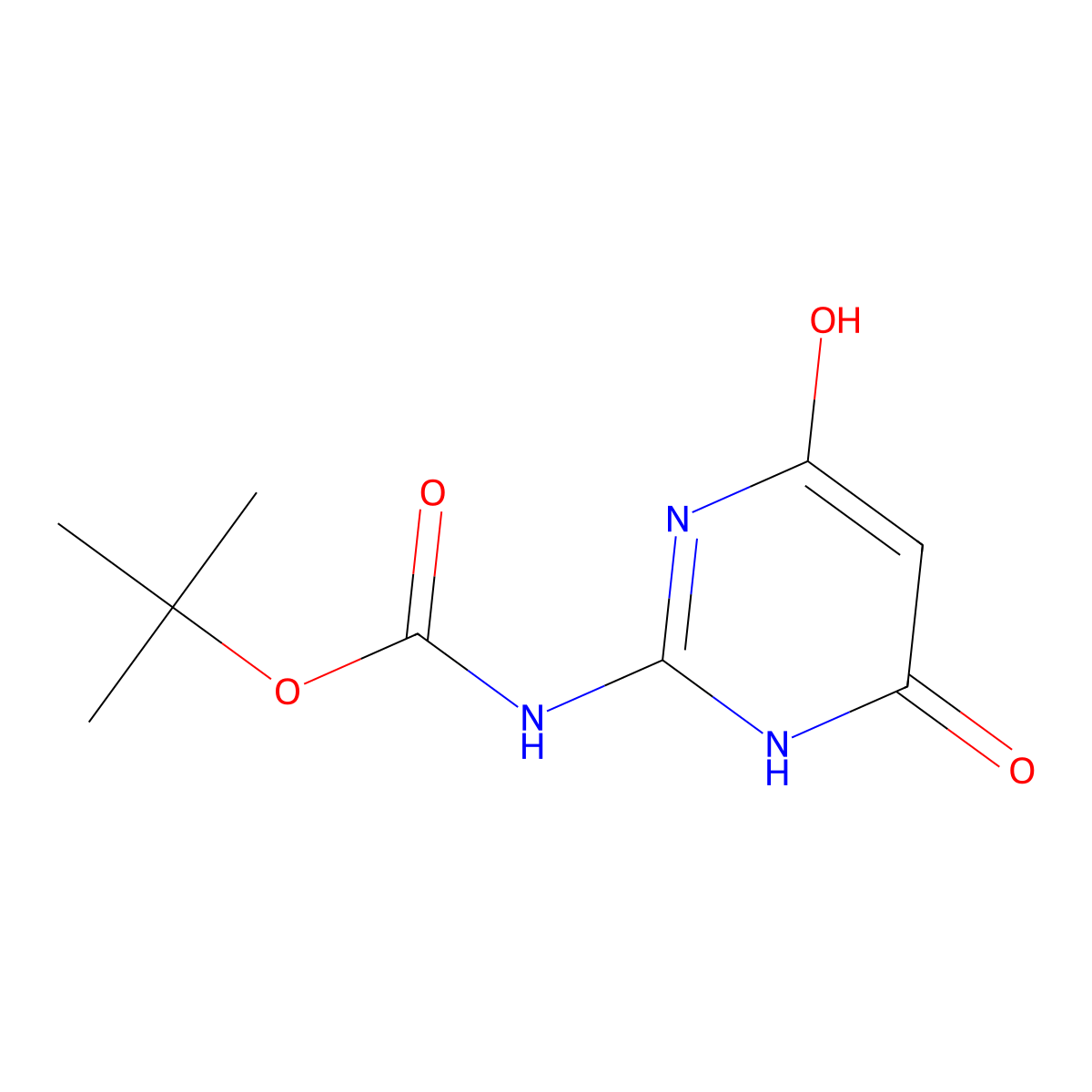 tert-butyl N-(4,6-dihydroxypyrimidin-2-yl)carbamate molecular structure, CAS 223525-12-0
