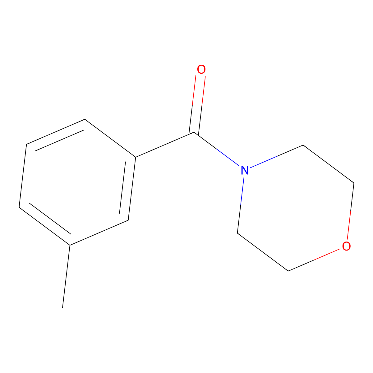 (3-Methylphenyl)(morpholin-4-yl)methanone molecular structure, CAS 22353-00-0