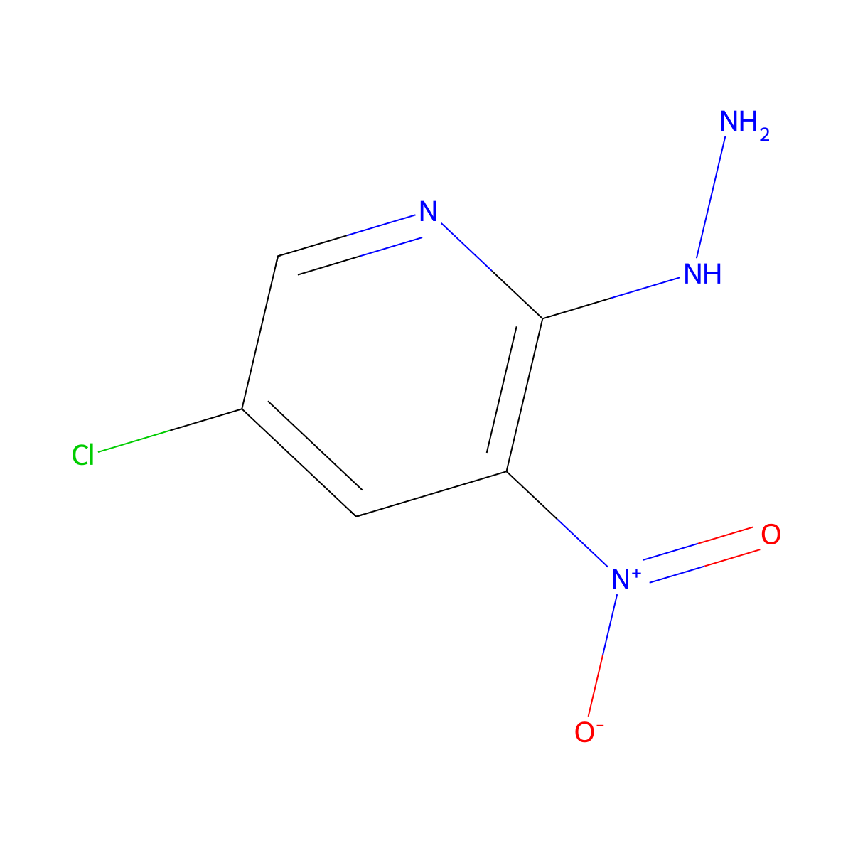 5-Chloro-2-hydrazinyl-3-nitropyridine molecular structure, CAS 22353-46-4