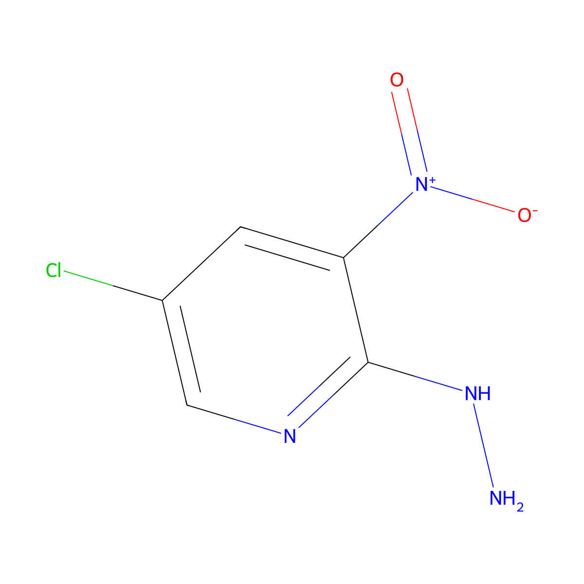 5-Chloro-2-hydrazinyl-3-nitropyridine molecular structure, CAS 22353-46-4