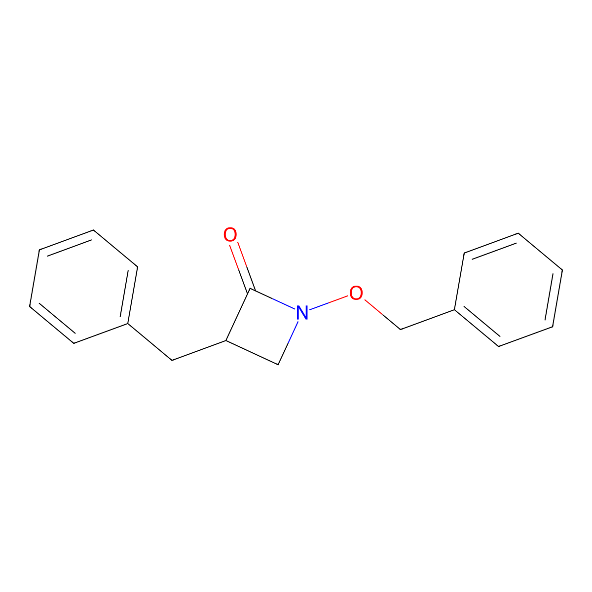3-Benzyl-1-(benzyloxy)azetidin-2-one molecular structure, CAS 223532-05-6