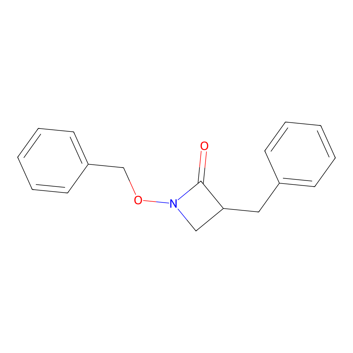 3-Benzyl-1-(benzyloxy)azetidin-2-one molecular structure, CAS 223532-05-6