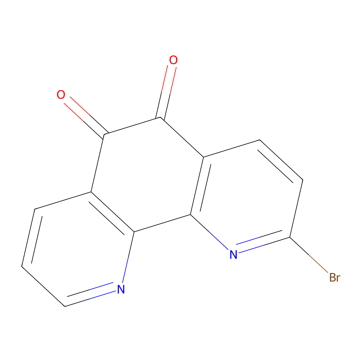2-Bromo-1,10-phenanthroline-5,6-dione molecular structure, CAS 2235379-19-6