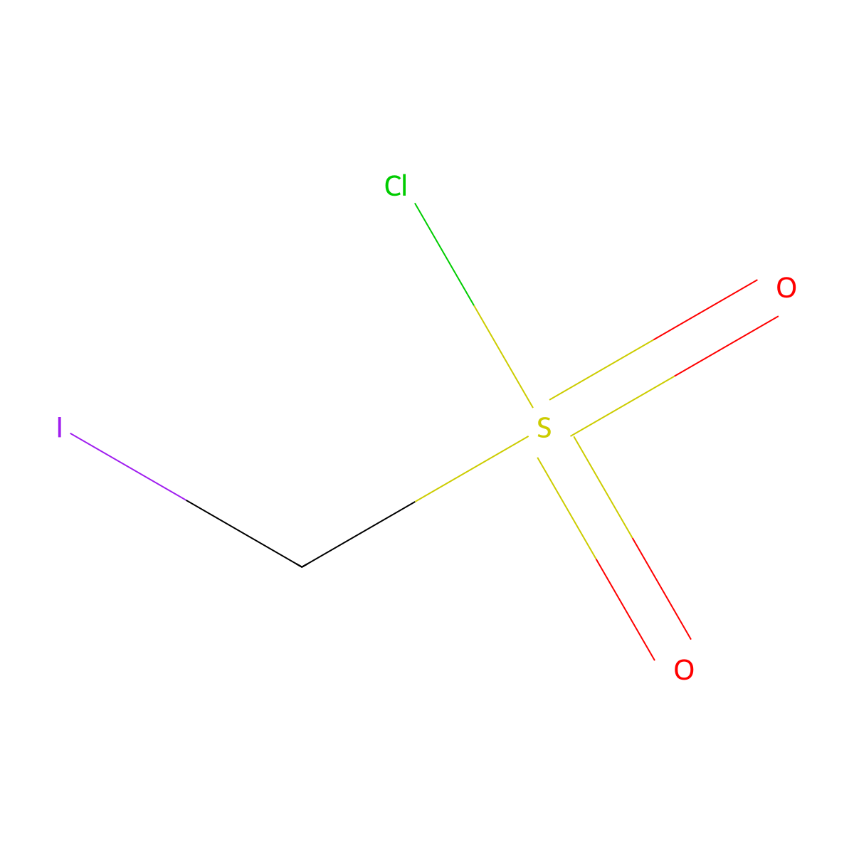 Iodomethanesulfonyl chloride molecular structure, CAS 22354-05-8