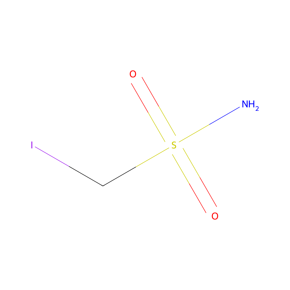 Iodomethanesulfonamide molecular structure, CAS 22354-13-8