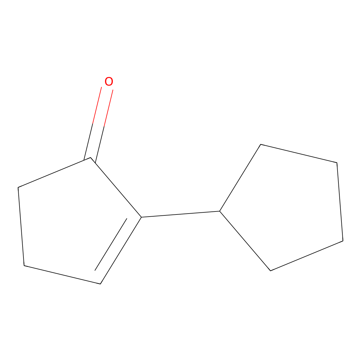 2-Cyclopenten-1-one, 2-cyclopentyl- molecular structure, CAS 22354-35-4
