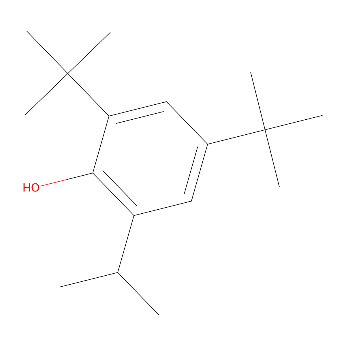 2,4-DI-T-Butyl-6-isopropylphenol molecular structure, CAS 22354-52-5