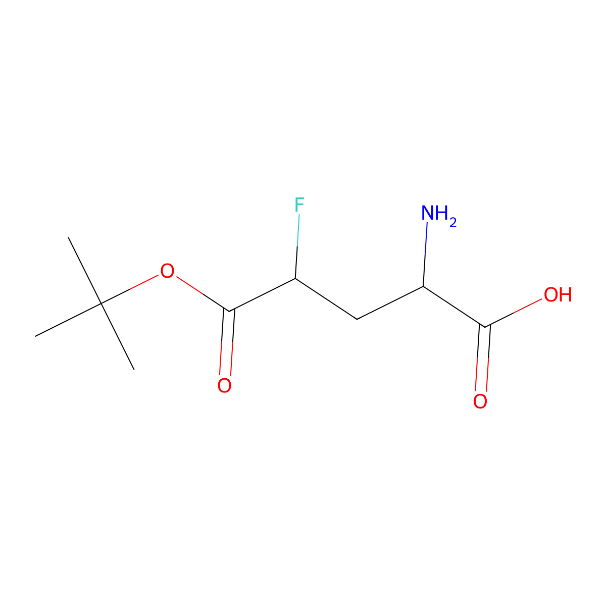 (2S,4S)-2-amino-5-(tert-butoxy)-4-fluoro-5-oxopentanoic acid molecular structure, CAS 2235410-61-2