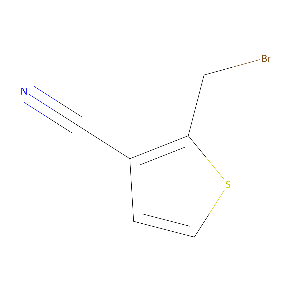2-(Bromomethyl)thiophene-3-carbonitrile molecular structure, CAS 223554-06-1