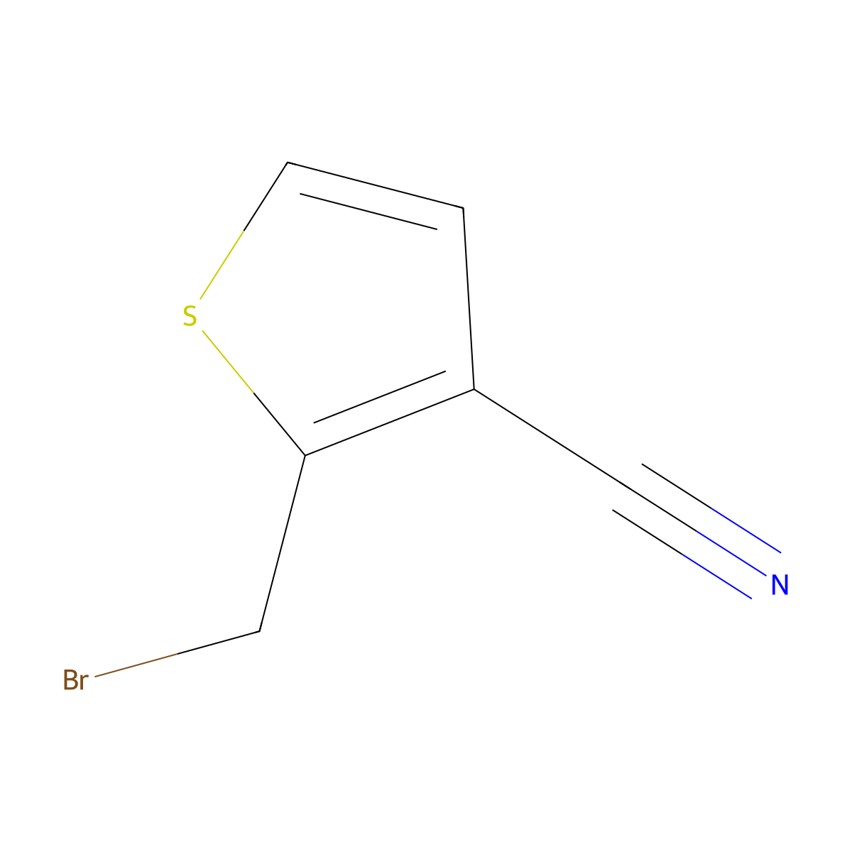 2-(Bromomethyl)thiophene-3-carbonitrile molecular structure, CAS 223554-06-1