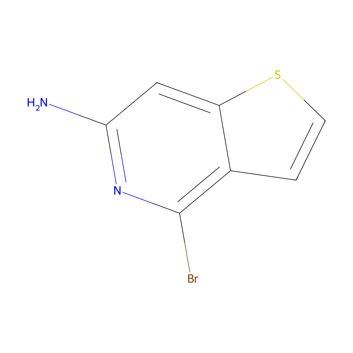 4-Bromothieno[3,2-C]pyridin-6-amine molecular structure, CAS 223554-09-4