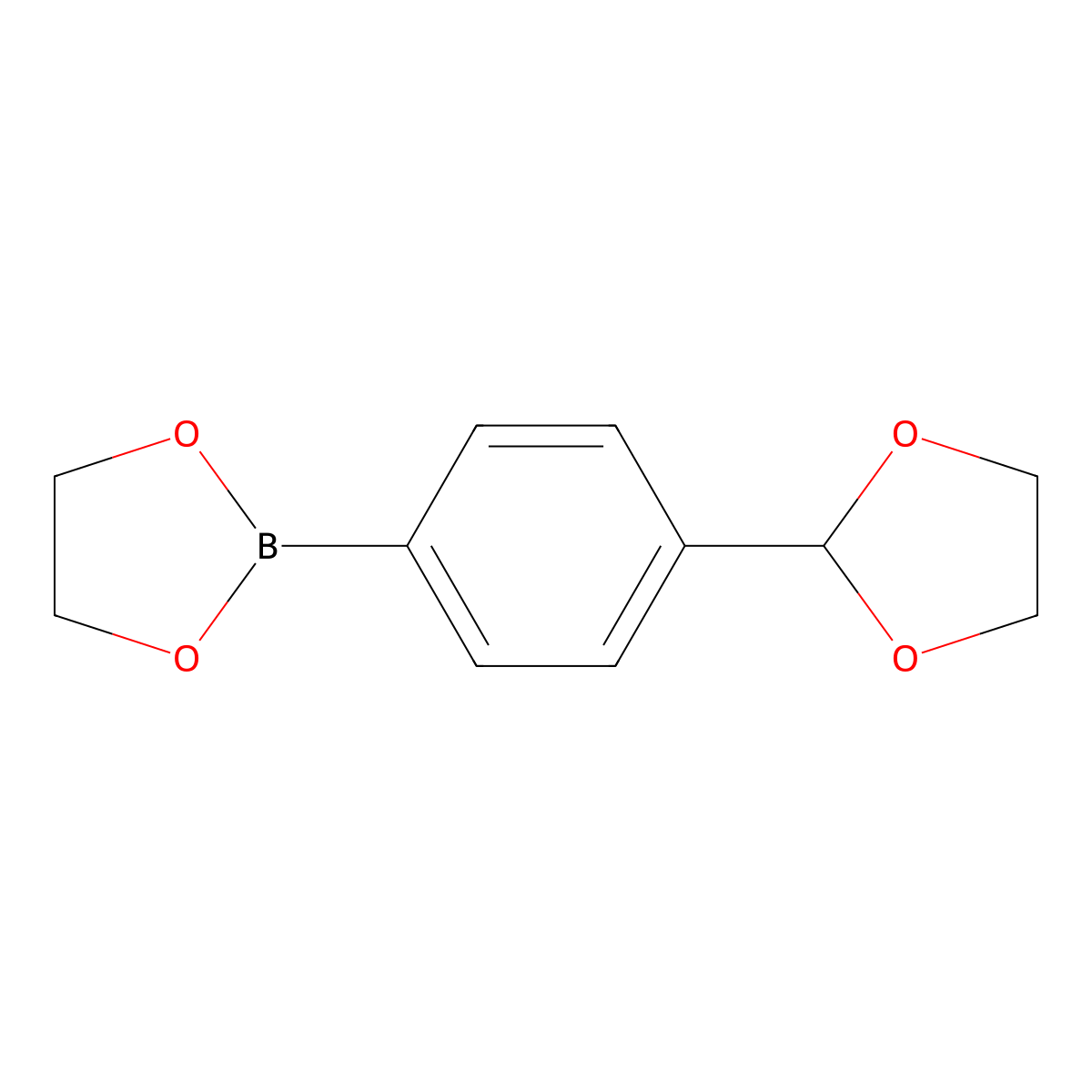 2-(4-(1,3-Dioxolan-2-yl)phenyl)-1,3,2-dioxaborolane molecular structure, CAS 223555-54-2