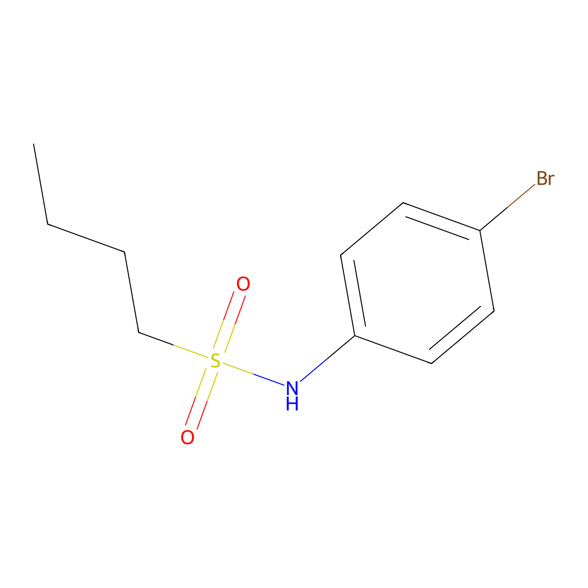 N-(4-bromophenyl)butane-1-sulfonamide molecular structure, CAS 223555-80-4