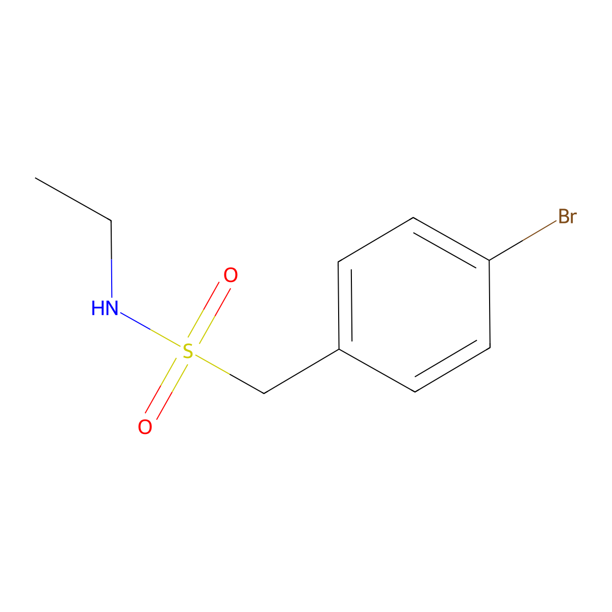 1-(4-Bromophenyl)-N-ethylmethanesulfonamide molecular structure, CAS 223555-84-8