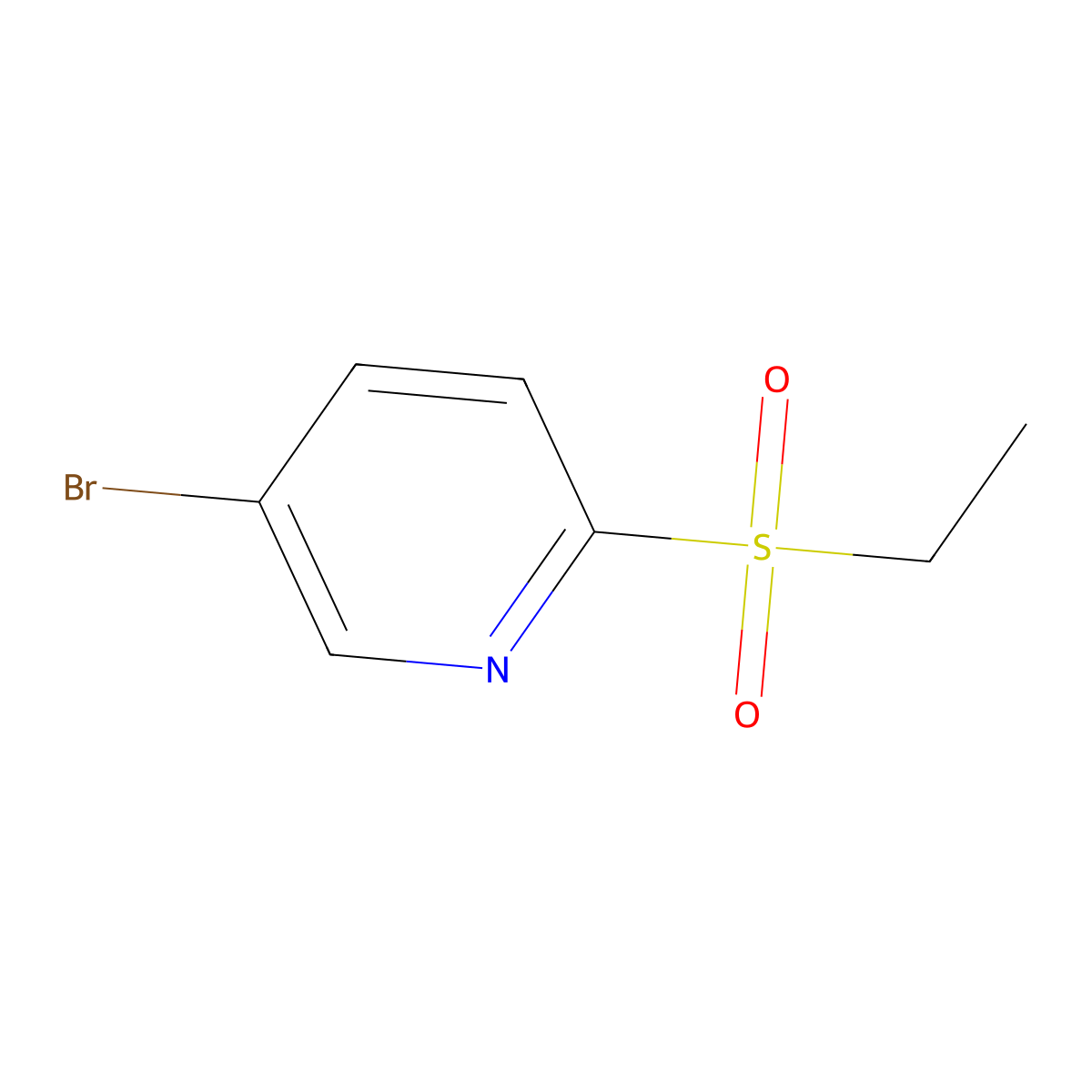 5-Bromo-2-(ethylsulfonyl)pyridine molecular structure, CAS 223556-06-7