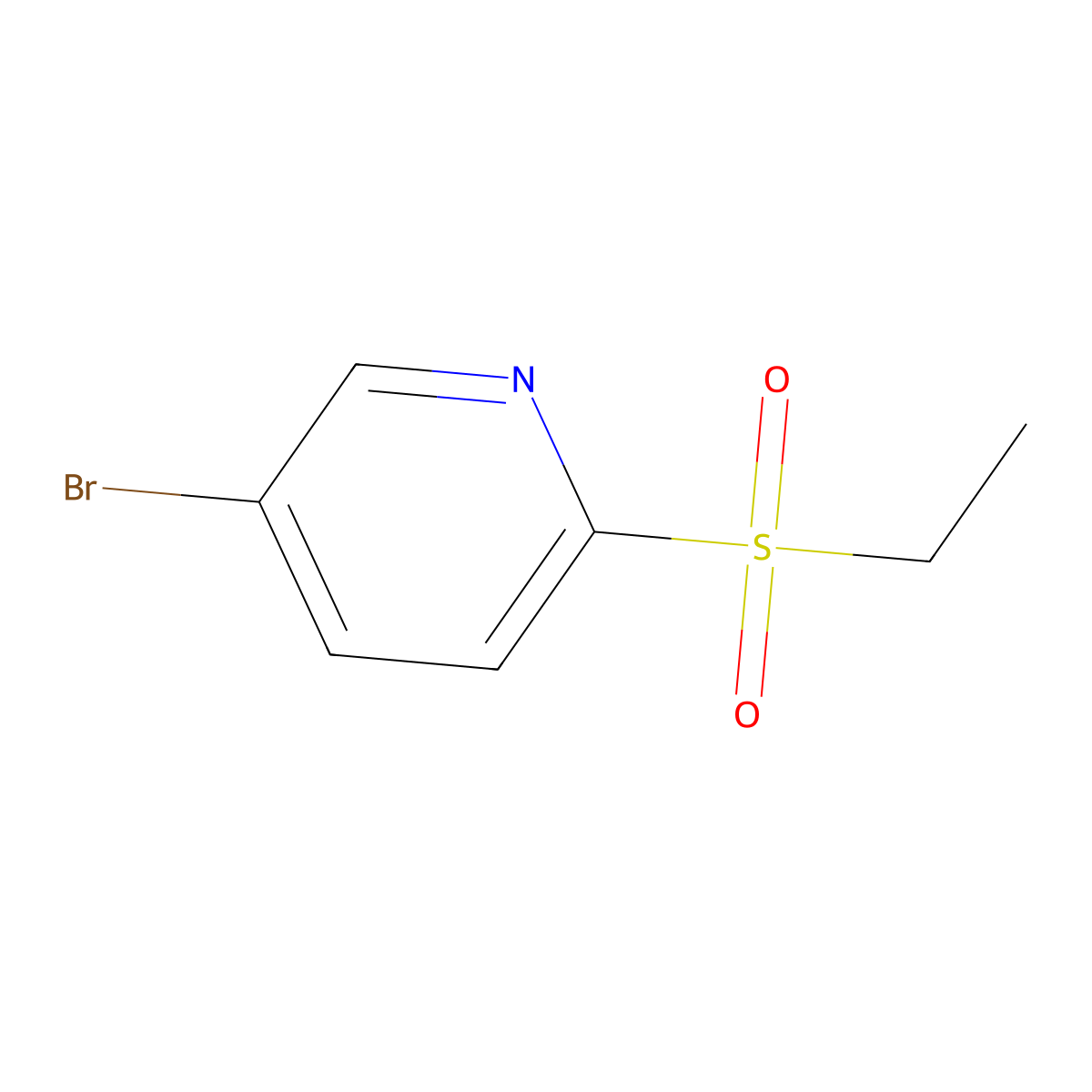 5-Bromo-2-(ethylsulfonyl)pyridine molecular structure, CAS 223556-06-7