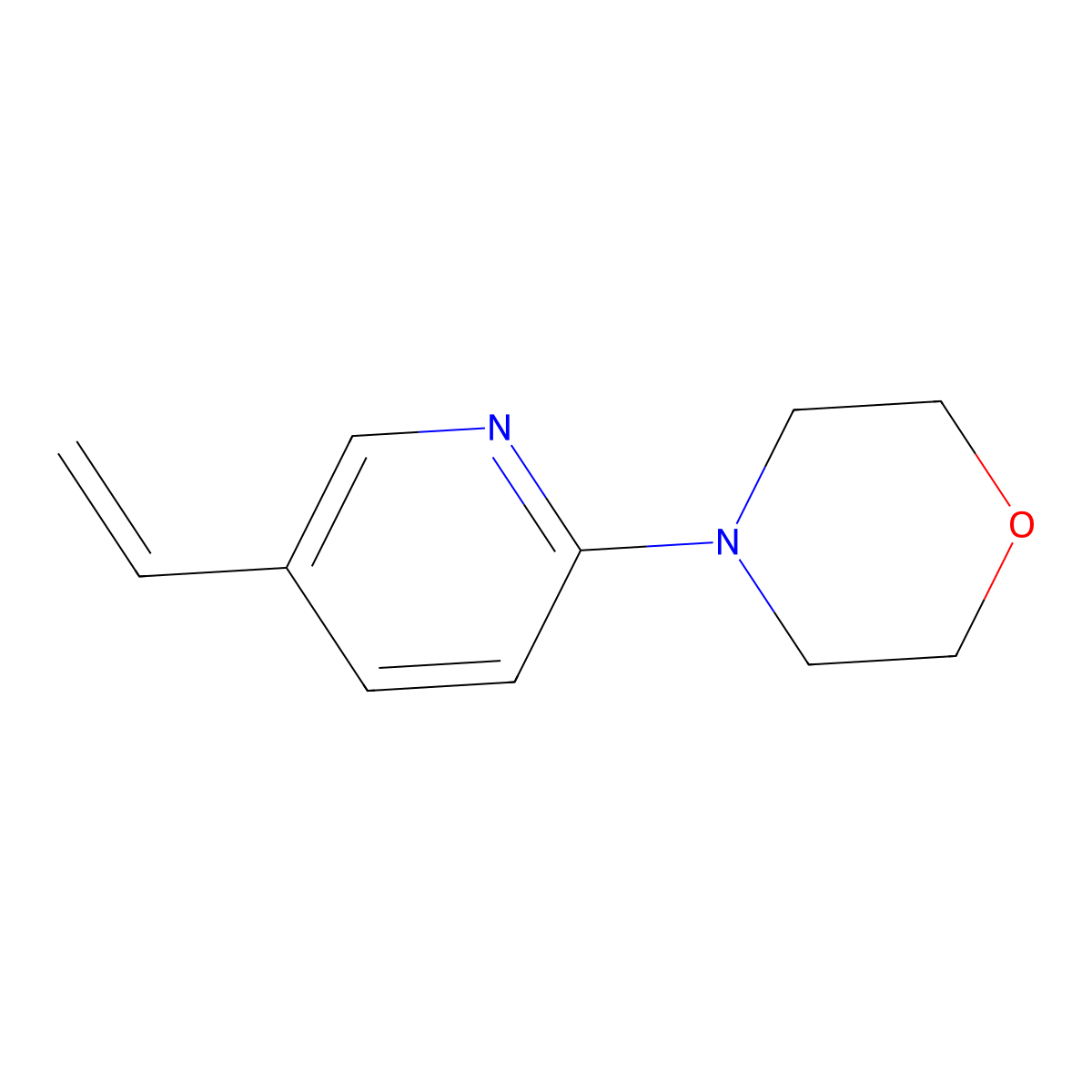 4-(5-Vinylpyridin-2-yl)morpholine molecular structure, CAS 223556-21-6