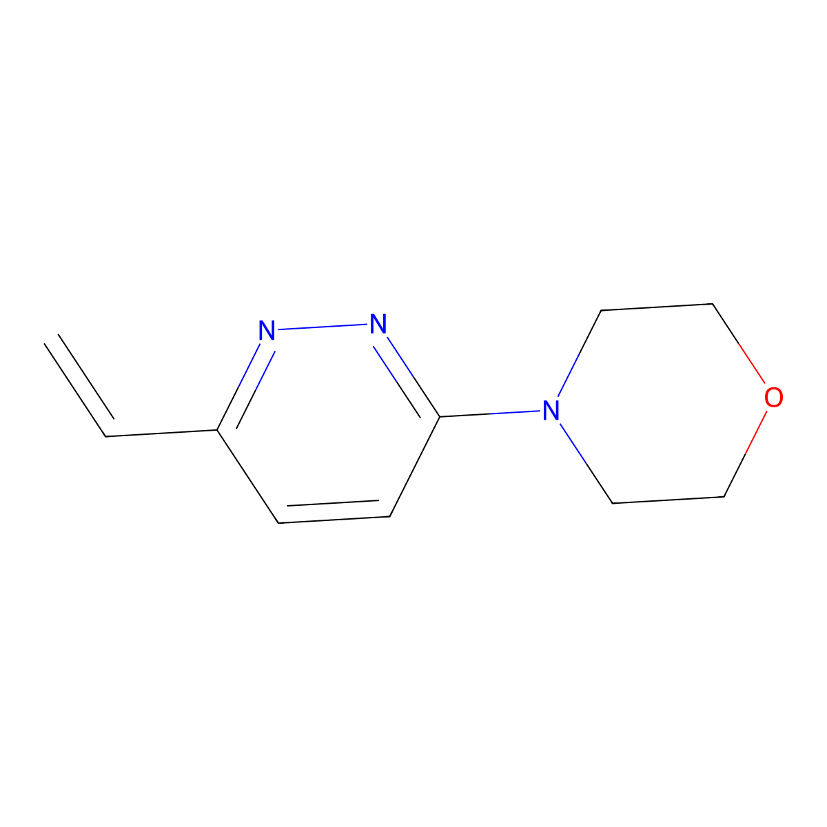 4-(6-Vinylpyridazin-3-yl)morpholine molecular structure, CAS 223556-25-0