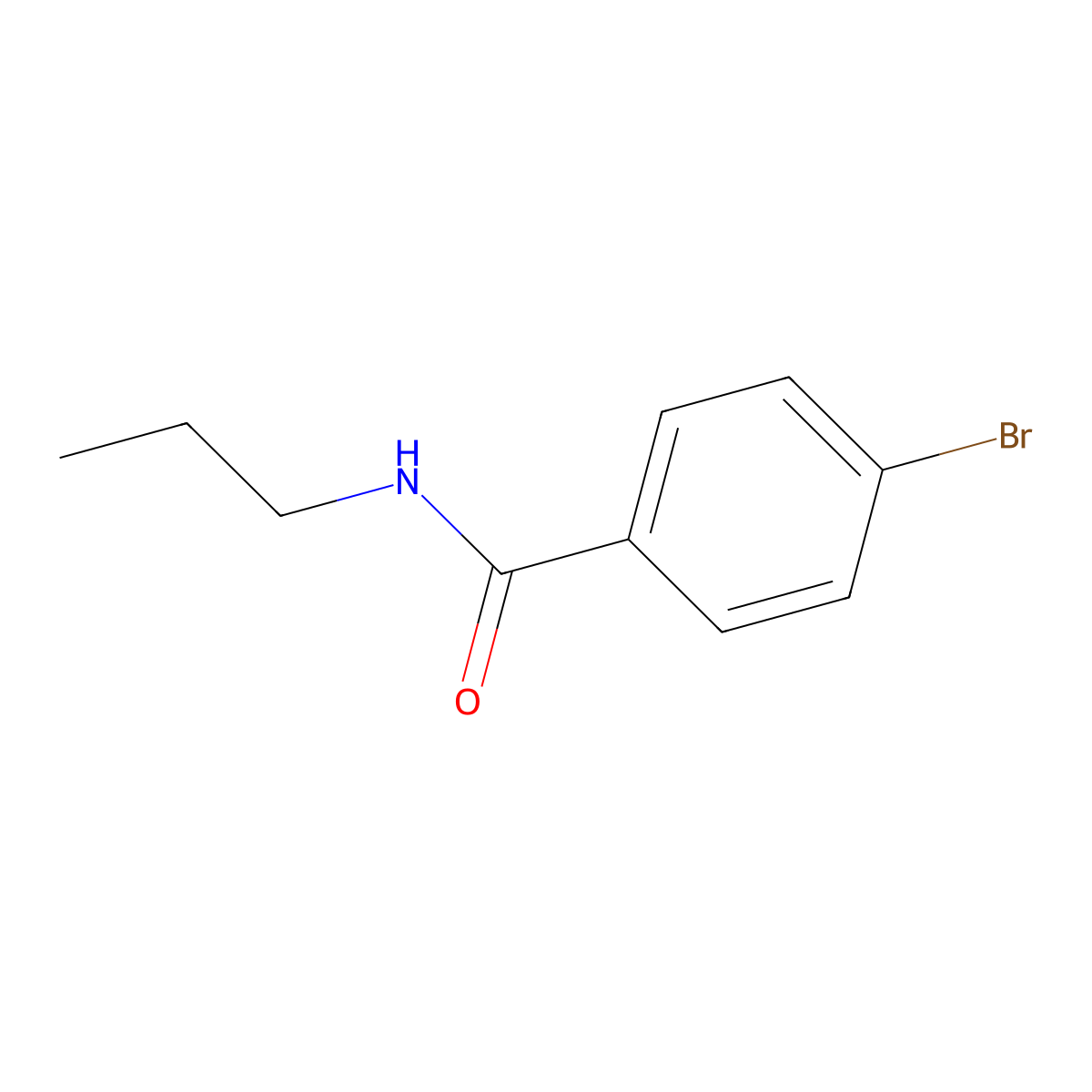 4-bromo-N-propylbenzamide molecular structure, CAS 223557-19-5