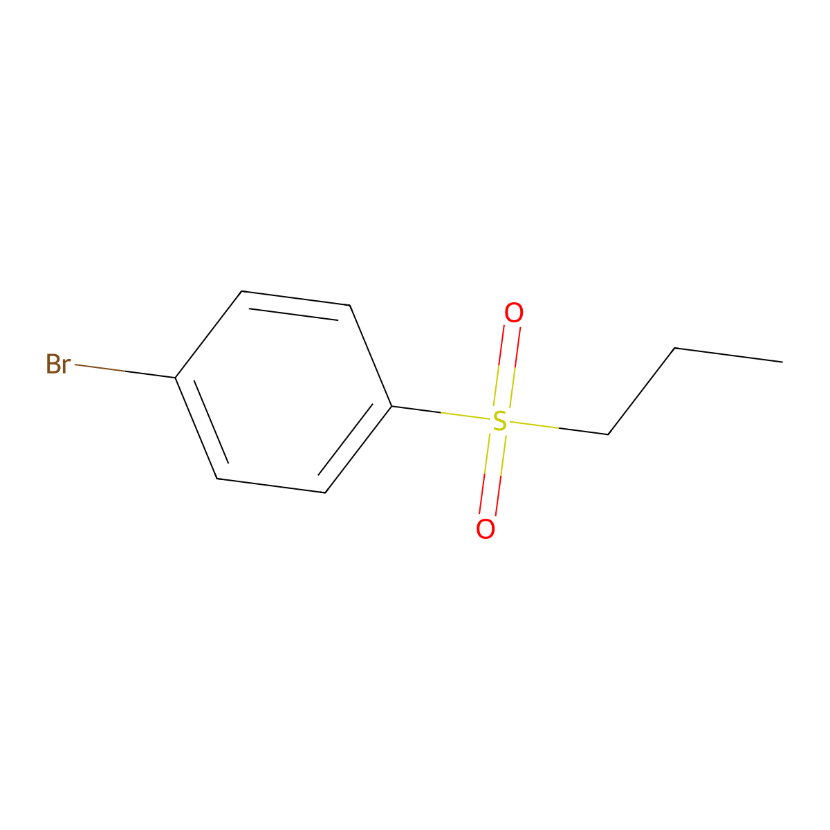 1-Bromo-4-(propane-1-sulfonyl)benzene molecular structure, CAS 223557-20-8