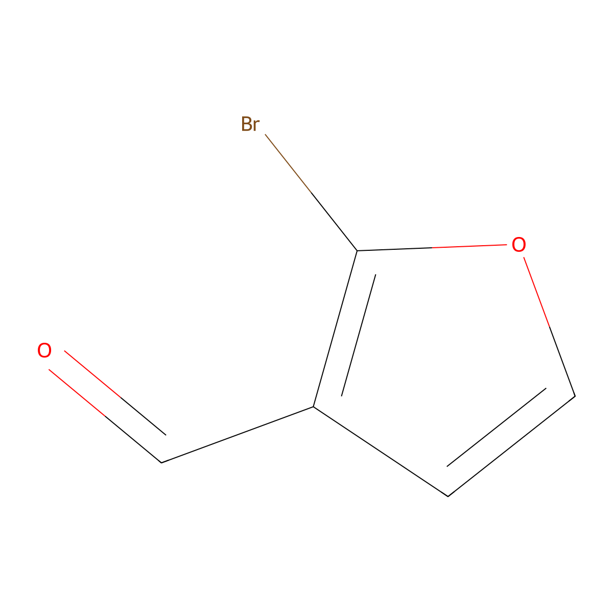 2-Bromofuran-3-carbaldehyde molecular structure, CAS 223557-24-2