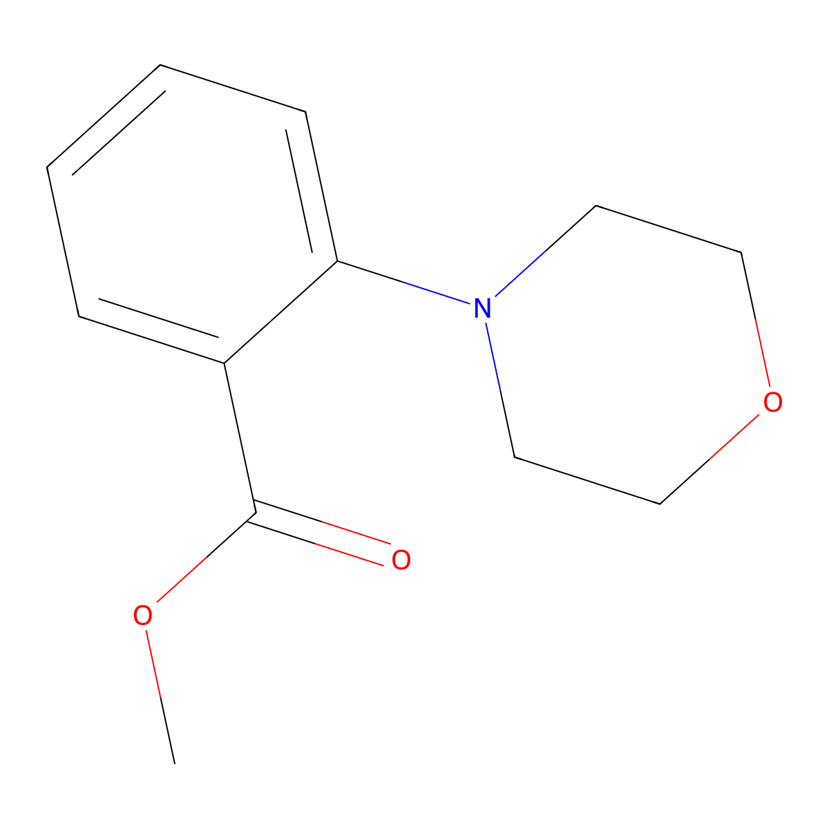 Methyl 2-morpholin-4-ylbenzoate molecular structure, CAS 223560-37-0