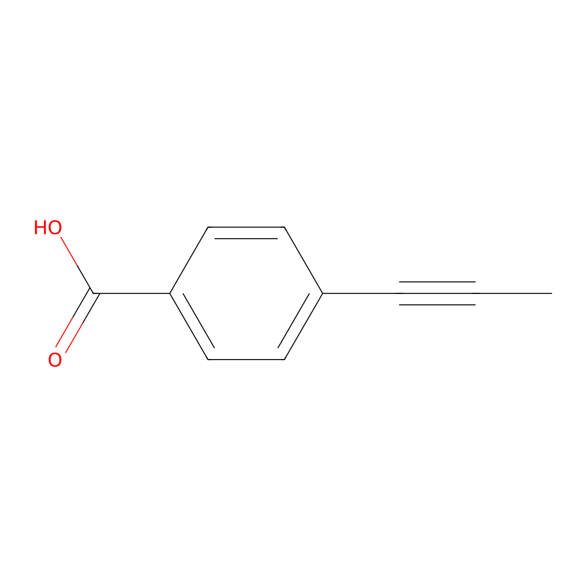 4-(Prop-1-yn-1-yl)benzoic acid molecular structure, CAS 223562-52-5