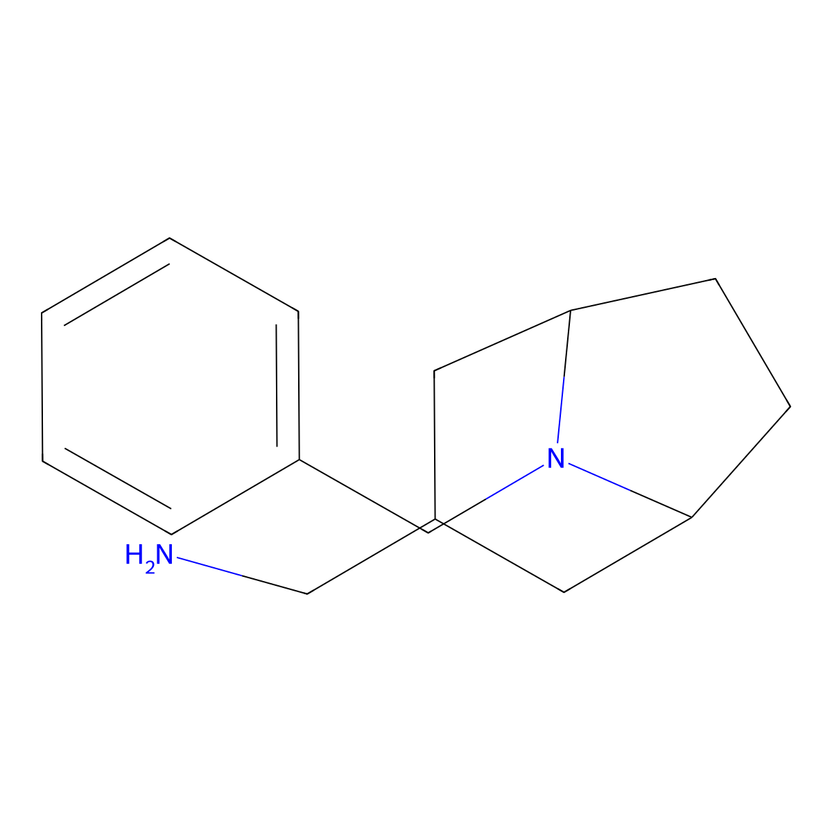 (8-Benzyl-8-azabicyclo[3.2.1]octan-3-yl)methanamine molecular structure, CAS 223570-84-1